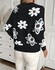 Madeleine - Blomstret sweater til kvinder