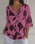 Evorra - Elegant top med blomsterprint