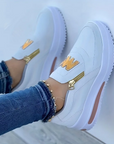 Nella - Komfortable ortopædiske sko med casual slip-on-plateau til kvinder