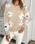 Madeleine - Blomstret sweater til kvinder