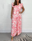 Adelinae Jumpsuit med elegant geometrisk print
