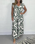 Adelinae Jumpsuit med elegant geometrisk print