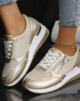 Pavrixa - Sneakers til damer med forstærket komfort, lynlås i siden og moderne stil