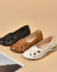 Kavrine - Flade sko til kvinder i udskåret læder, elegant slip-on