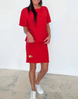 Demyra - Kort stretchkjole til kvinder i sort casual chic stil