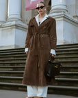 Cléore - Elegant trenchcoat i ruskind til damer