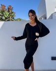 Alexis - Casual sæt med sweatshirt og kjole