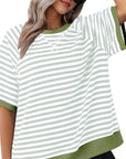 Puck - Casual stribet T-shirt