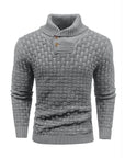 Mirko - Elegant herresweater med struktur og høj krave