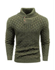 Mirko - Elegant herresweater med struktur og høj krave
