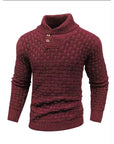 Mirko - Elegant herresweater med struktur og høj krave