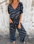 Alina - Todelt sæt med zebraprint til kvinder