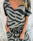 Alina - Todelt sæt med zebraprint til kvinder