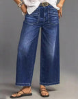 Rexelle - Jeans til kvinder med høj talje og vid pasform, denimkomfort & moderne stil