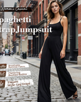 Jovixia - Jumpsuit til damer med tynde stropper og luftige vide ben til sommer