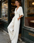 Avelissea - Jumpsuit til kvinder med V-hals
