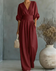 Avelissea - Jumpsuit til kvinder med V-hals