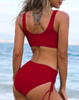 Laluna® elegant ensfarvet bikinisæt – Stilfuldt strandlook