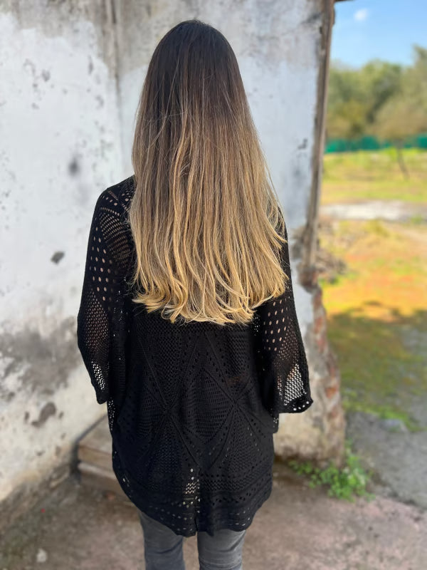 Alithia - Let cardigan med halvlange ærmer