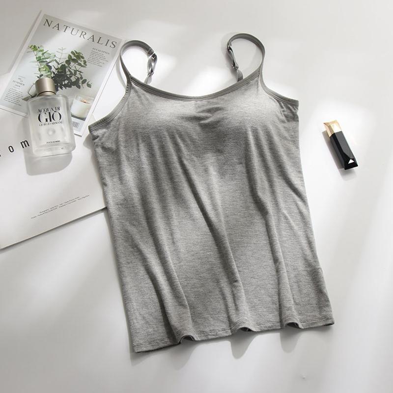Monica - Tanktop med indbygget bh