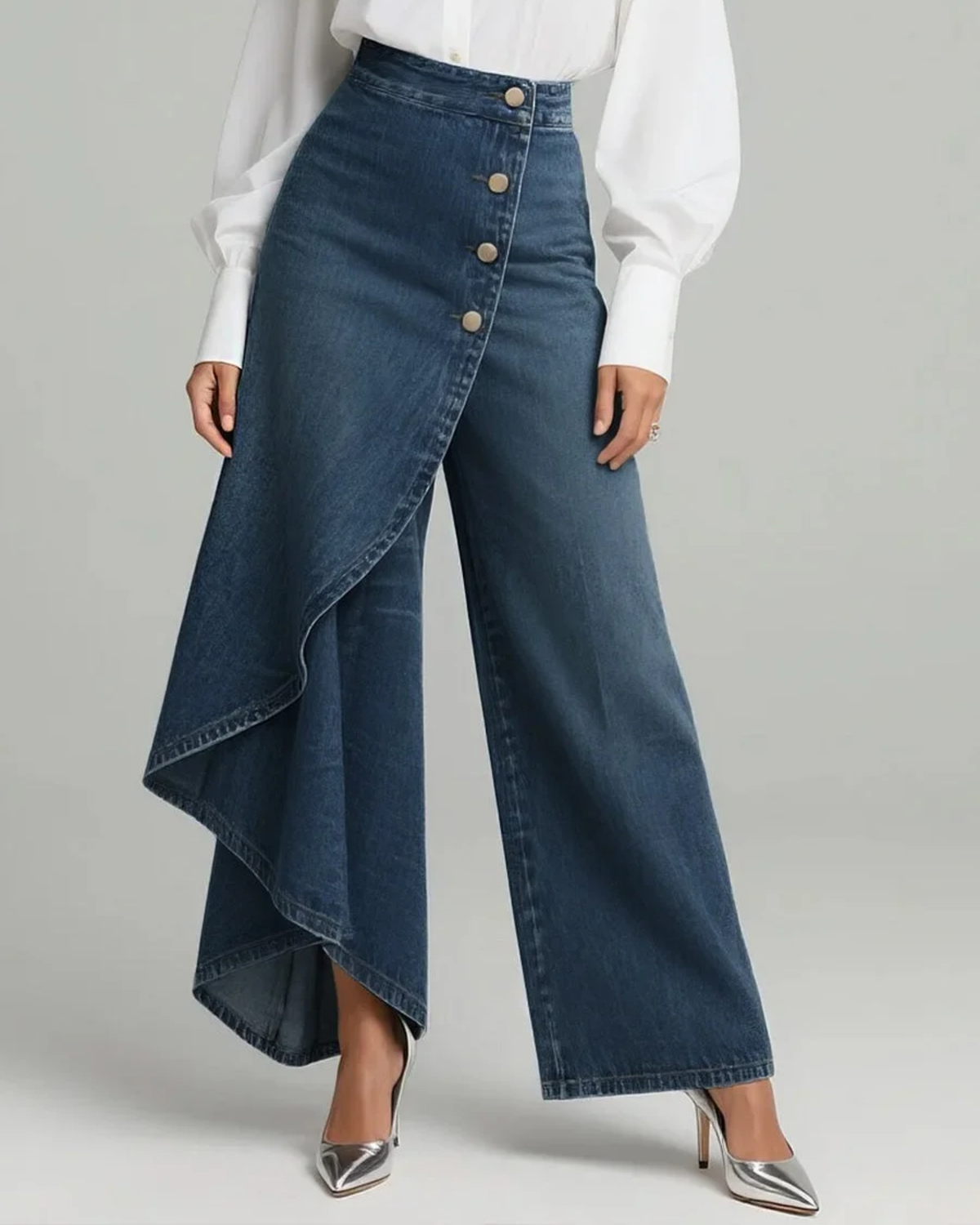 Pavellea - Jeans med nederdelseffekt