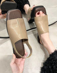 Blyzara - Åbne sandaler til kvinder, elegante og behagelige med en moderne lav hæl