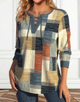 Erin -Top med geometrisk print
