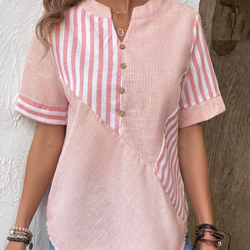 Liva - Stribet bluse