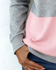 Dorinavelle - Colorblock-sweatshirt med komfortabel lynlås