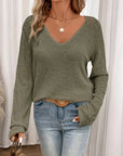 Belen - Elegant bluse i Ibiza-stil med V-udskæring