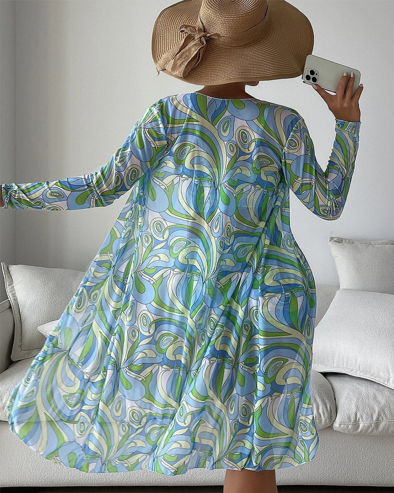 Laluna® 3-delt bikinisæt med trendy print – stilfuld på stranden