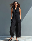 Soraya - Rummelig ærmeløs jumpsuit til kvinder