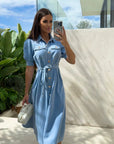 Daphne - Sunshine denimkjole