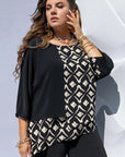Evaria - Elegant bluse med rund hals til damer