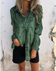 Linda - Bluse i ruskindslook