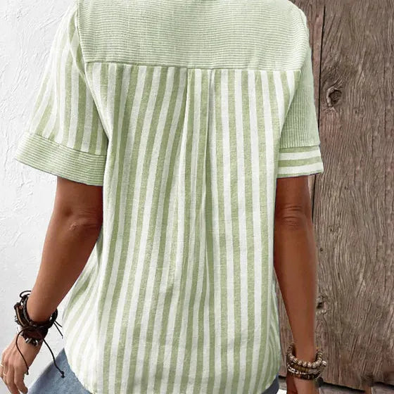Liva - Stribet bluse