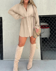 Demi - Kort jumpsuit i satin