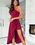 Honara - Elegant ensfarvet kjole