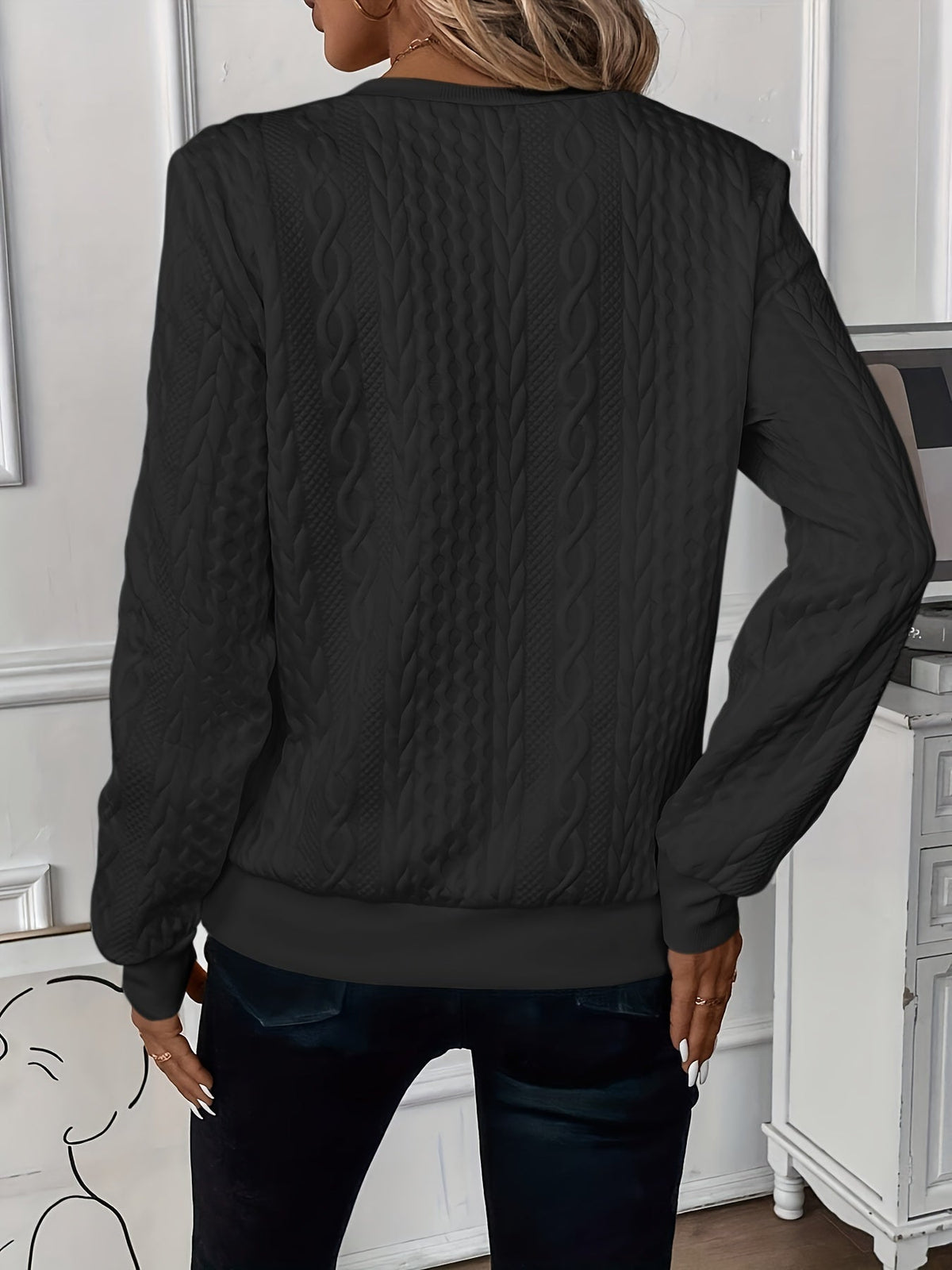 Sanne - Sweater med lynlås