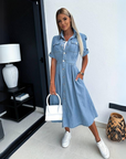 Alicia - Trendy denimkjole