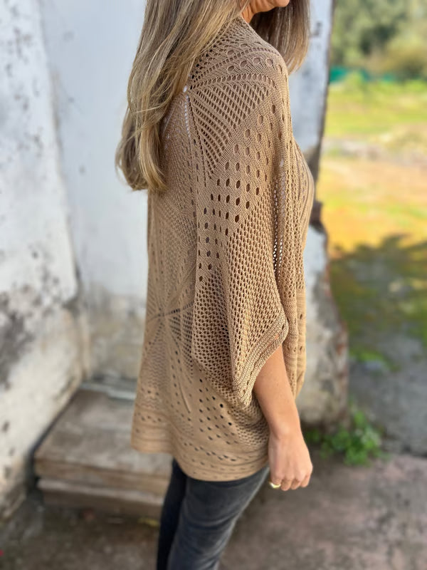 Alithia - Let cardigan med halvlange ærmer