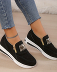 Nella - Komfortable ortopædiske sko med casual slip-on-plateau til kvinder
