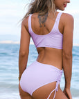 Laluna® elegant ensfarvet bikinisæt – Stilfuldt strandlook