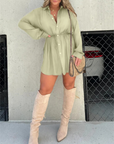 Demi - Kort jumpsuit i satin