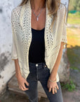 Alithia - Let cardigan med halvlange ærmer