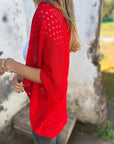 Alithia - Let cardigan med halvlange ærmer