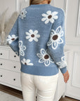 Madeleine - Blomstret sweater til kvinder