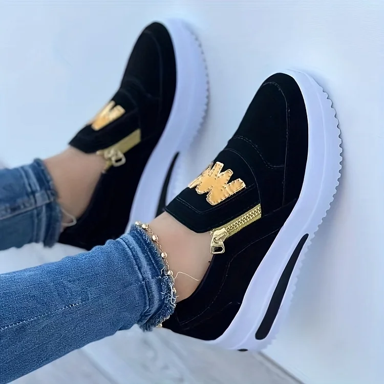 Nella - Komfortable ortopædiske sko med casual slip-on-plateau til kvinder