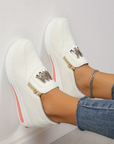 Nella - Komfortable ortopædiske sko med casual slip-on-plateau til kvinder