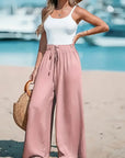 Thea - Ensfarvede oversized bukser